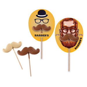 Czekoladowy lizak Wąsy