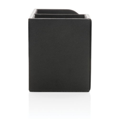 Organizer na biurko, PU z recyklingu Black P300.221 (3)