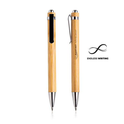 Bambusowy wieczny ołówek z metalowym klipem / Bamfinit Light Brown IP29013738 (3)