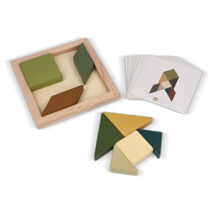 InSideOut Drewniana układanka Tangram think iq