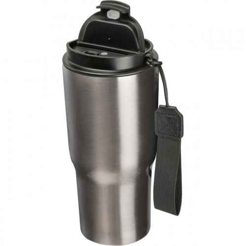 Kubek termiczny 550 ml ze stali z recyklingu DANA Szary 8523907 (1)