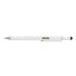 Długopis wielofunkcyjny, poziomica, śrubokręt, touch pen biały V1996-02 (7) thumbnail