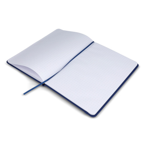 Notatnik A5 PU z kartkami papieru w kropki Ciemnoniebieski LT92064-N0010 (4)