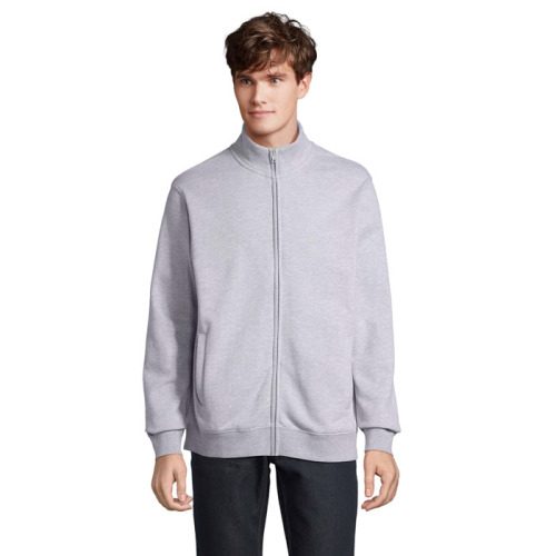 COOPER FULL ZIP SWEAT Szary Melanż 2 S04240-GY-S 