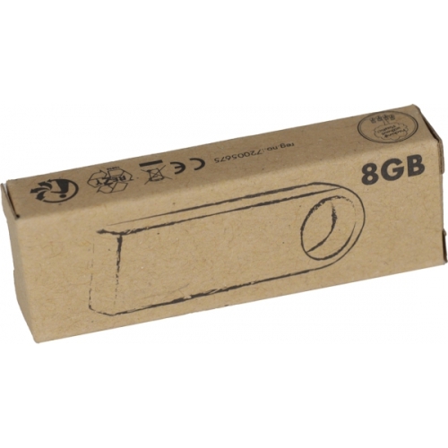 Pendrive metalowy 8GB LANDEN szary 099107 (1)