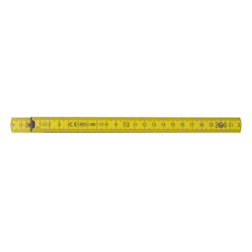 Składana linijka drewniana 2m premium malowana żółty LT91981-N0041 (5)