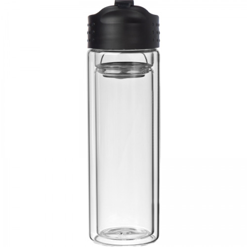 Butelka szklana termiczna 400 ml LIVIO Przeźroczysty 6287966 (6)