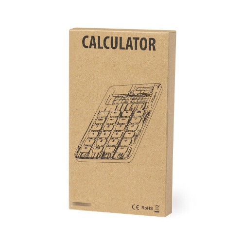 Bambusowy kalkulator jasnobrązowy V8336-18 (3)