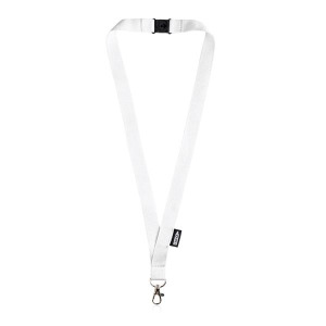 Smycz z karabińczykiem / Lanyeco Biały