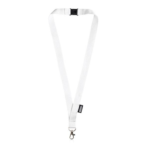 Smycz z karabińczykiem / Lanyeco Biały IP14086200 