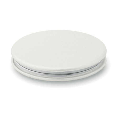 Okrągłe lusterko z PU biały MO9008-06 (1)