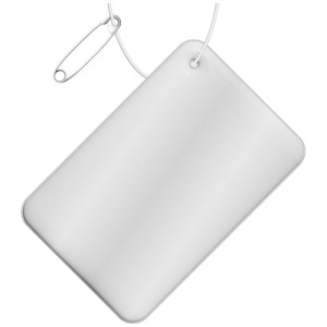 RFX™ reflective mała prostokątna odblaskowa zawieszka z TPU