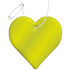 RFX™ reflective odblaskowa zawieszka z PVC, serce Neonowy żółty 1PR09013  thumbnail