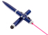 Wskaźnik laserowy, lampka LED, długopis, touch pen granatowy V3459-04 (2) thumbnail