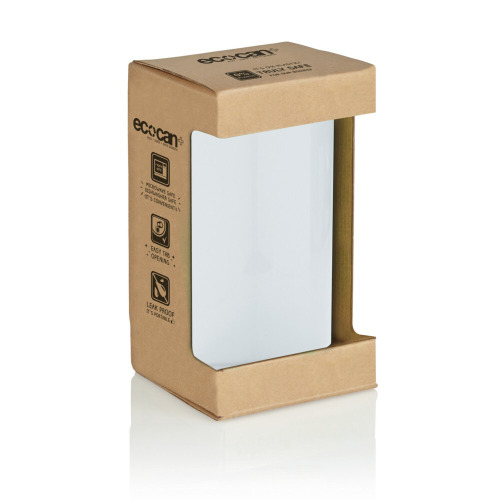 Ekologiczna puszka 330 ml, butelka sportowa Biały P436.533 (4)