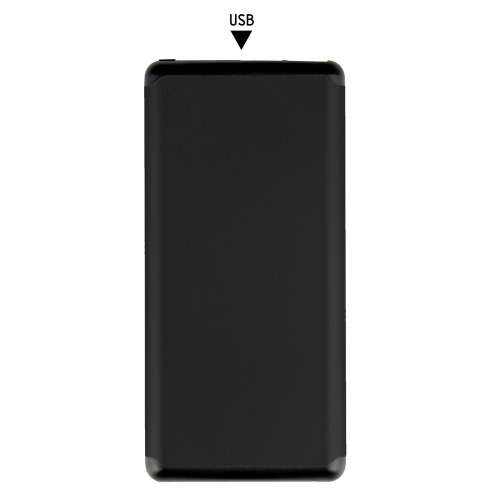 Bezprzewodowy power bank 10000 mAh Mauro Conti z przyssawkami, ładowarka bezprzewodowa 10W | Stef Czarny V4833-03 