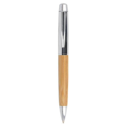 Metalowy bambusowy długopis w tubie Naturalny LT82172-N0094 (1)