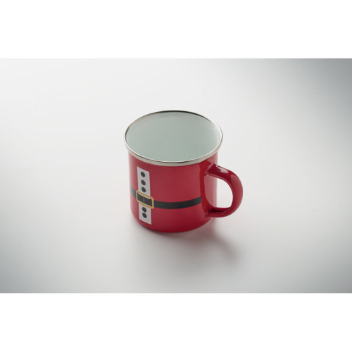 Kubek emaliowany 300ml Czerwony CX1596-05 (2)