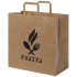 Torba z papieru Kraft z płaskimi uchwytami – 34 x 20 x 35 cm Kraftowy brąz 1PQ00706  thumbnail