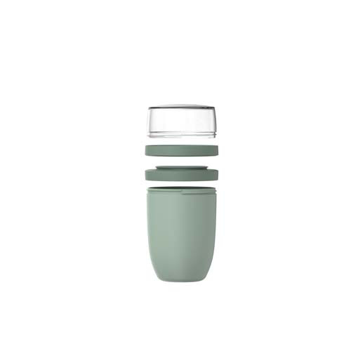 Mepal Ellipse 3-częściowy izolowany pojemnik na lunch o pojemności 500 ml + 2 x 200 ml Szałwiowy zielony 11314361 (2)