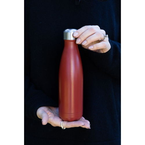 Butelka ze stali NILS 12/24H 0,5 L, czerwony Czerwony 5018643- (2)