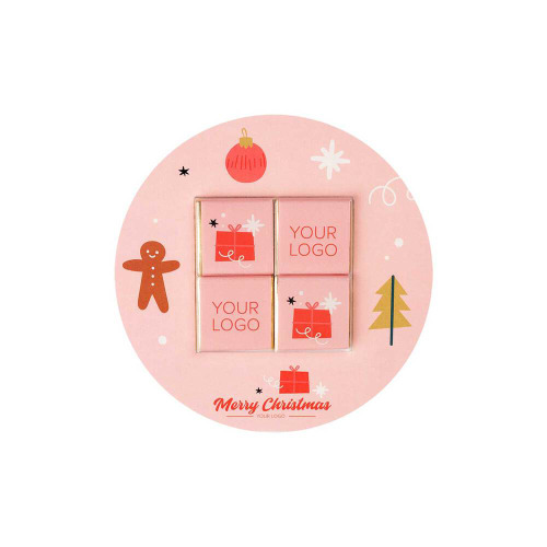 Zestaw Czekoladek Kwadratowych W Kopercie Kształtowej - Koło Wielokolorowy S0525A/XM 