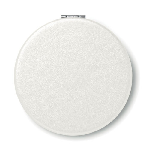 Okrągłe lusterko z PU biały MO9008-06 (2)