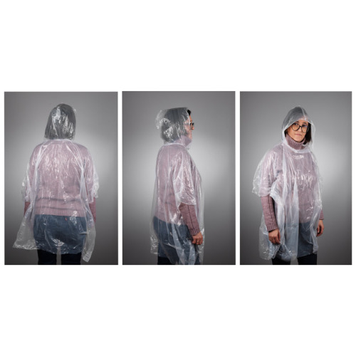 Poncho przeciwdeszczowe FLUXY Biały 37200-01 (1)