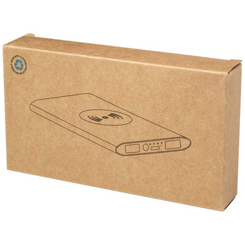 Juice bezprzewodowy powerbank o pojemności 8000 mAh Type-C z aluminium pochodzącego z recyklingu Czerwony 12438521 (2)