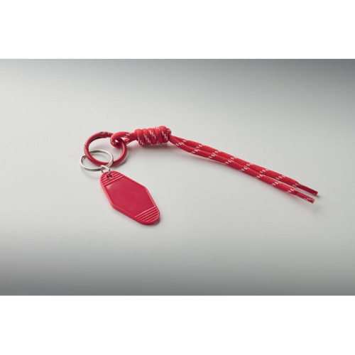Brelok pleciony z tagiem Czerwony MO3167-05 (2)
