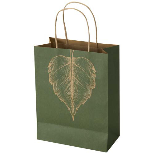 Kraft - torba papierowa z tektury 120 g/m² ze skręcanymi uchwytami – 18 x 9 x 23 cm Kraftowy brąz 1ZM02106 