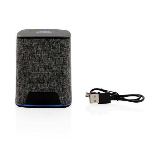 Głośnik bezprzewodowy 3W Light Up Logo Szary, szary P328.362 (8)