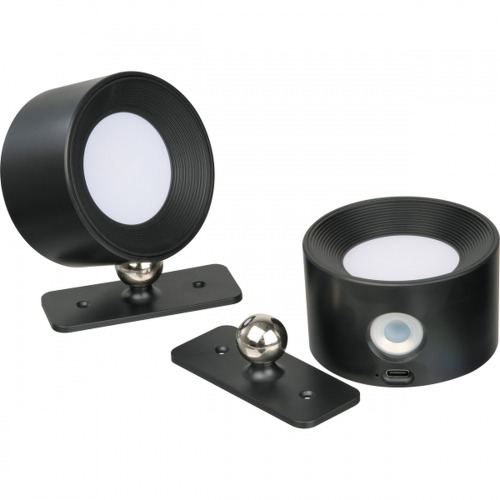 Lampy ścienne 2 szt. CrisMa HEDWIG Czarny 9488003 (1)