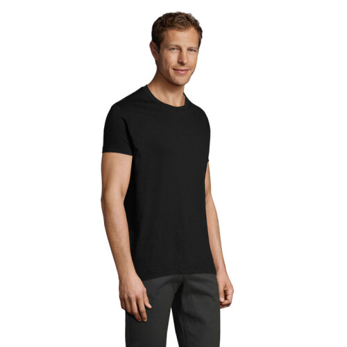 REGENT F Męski T-Shirt 150g deep black S00553-DB-S (2)