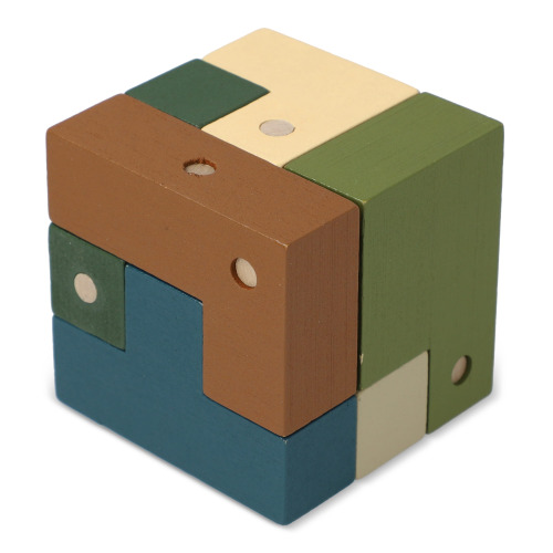 InSideOut Drewniana kostka do gry think iq Asortyment fluoru LT57404-N0099 (2)