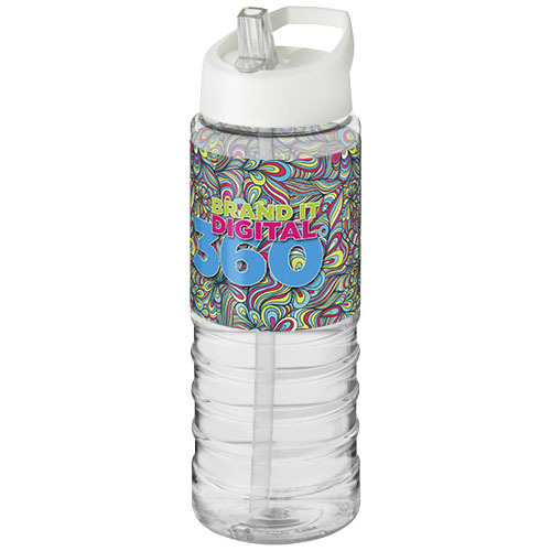 Bidon H2O Treble o pojemności 750 ml z wieczkiem z dzióbkiem Przezroczysty 21087701 (1)
