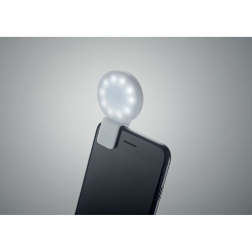 Lampka LED do selfie z klipsem biały MO6595-06 (3)
