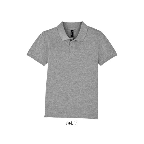 PERFECT Dziecięce POLO 180g Grey melange S02948-GY-XL 