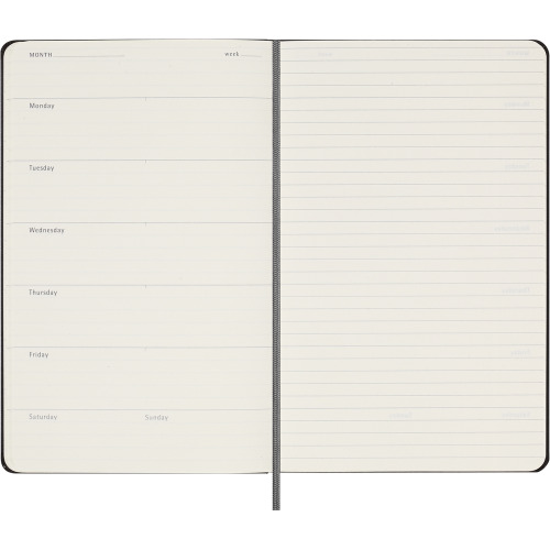 Kalendarz MOLESKINE UNDATED Czarny VM990-03 (8)