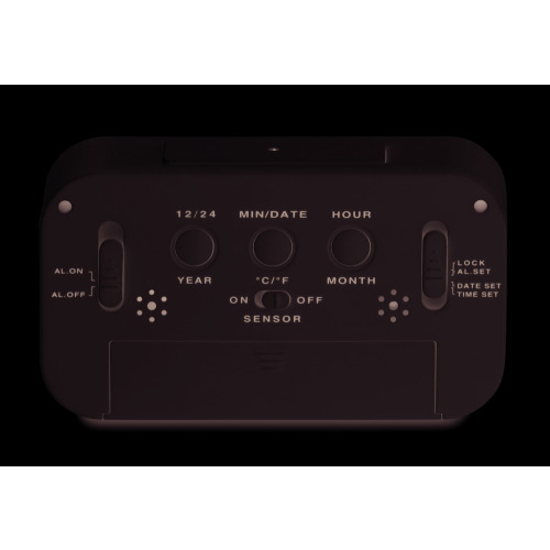Stacja pogody z zegarem Biały MO9633-06 (1)