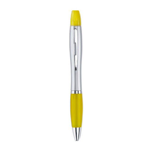 2w1 długopis i zakreślacz żółty MO7440-08 
