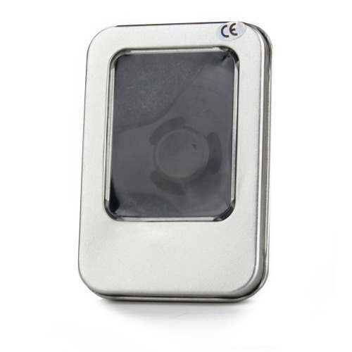 Aluminiowy mini Fidget Spinner Srebrny / grafitowy EG 028777 (2)