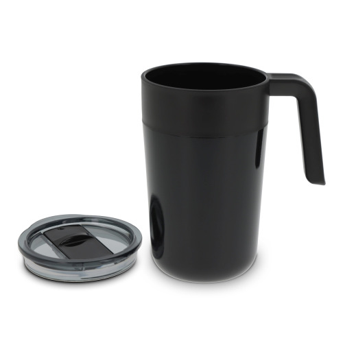 Kubek do kawy o podwójnych ściankach 400ml Czarny LT98834-N0002 (2)