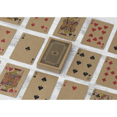 Karty do gry z papieru z recyklingu brązowy V8306-16 (9)