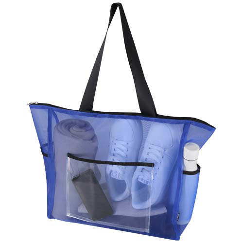 Mesh torba na zakupy 23 l z recyklingu z certyfikatem GRS Królewski niebieski 13013853 (3)