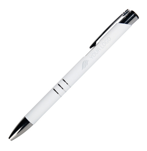 Długopis metalowy ASCOT biały 333906 (4)