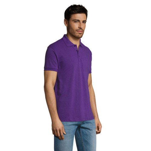 PRIME Męskie polo 200g Dark Purple S00571-DA-M (2)
