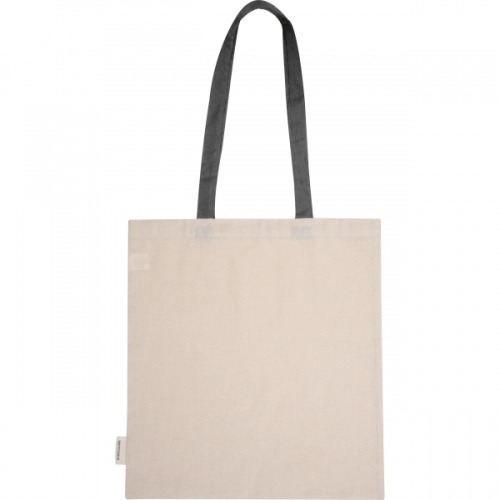 Torba na zakupy z bawełny z recyklingu CAMBRIDGE Czarny 545403 (2)