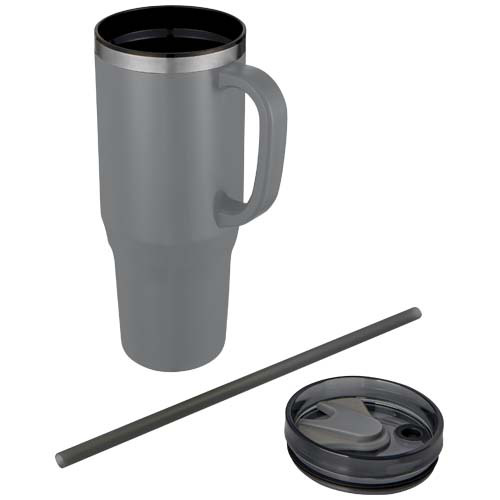 Melbourne kubek ze słomką z certyfikatem RCS 1200 ml Szary 10080182 (3)