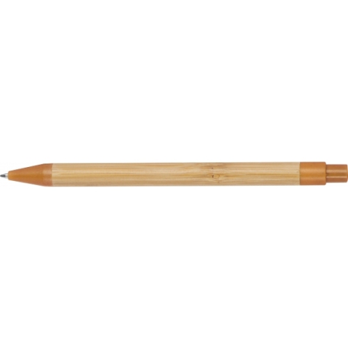 Długopis bambusowy Halle pomarańczowy 321110 (3)